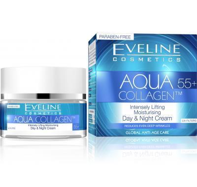 EVELINE AQUA COLLAGEN Denní a noční krém 55  50 ml