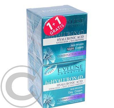 EVELINE Bio Hyaluron 4D denní krém 50 ml   noční krém 50 ml, EVELINE, Bio, Hyaluron, 4D, denní, krém, 50, ml, , noční, krém, 50, ml