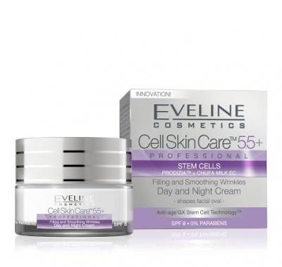EVELINE Cell Skin Care denní a noční krém 55  50 ml, EVELINE, Cell, Skin, Care, denní, noční, krém, 55, 50, ml