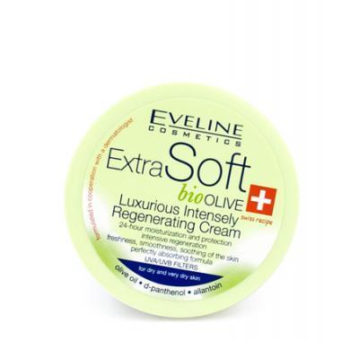 EVELINE Extra Soft - bio Olive - regenerační krém na obličej a tělo 200 ml, EVELINE, Extra, Soft, bio, Olive, regenerační, krém, obličej, tělo, 200, ml