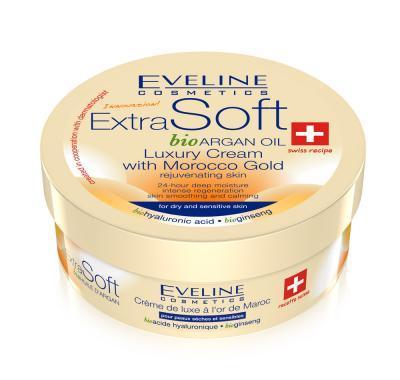 EVELINE Extra Soft krém s arganovým olejem 200 ml, EVELINE, Extra, Soft, krém, arganovým, olejem, 200, ml