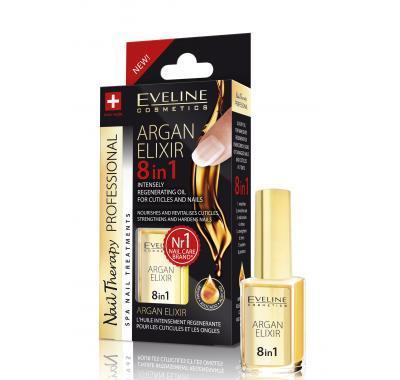 EVELINE Nail Therapy Argan elixir 8v1 na kůžičku a nehty 12 ml