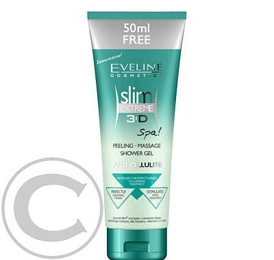 EVELINE Slim 3D - Sprchový peelingový gel 250ml