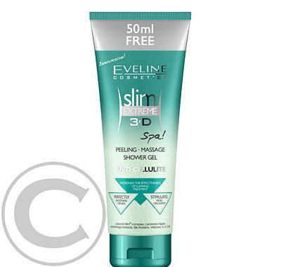 EVELINE Slim 3D - Sprchový peelingový gel 250ml, EVELINE, Slim, 3D, Sprchový, peelingový, gel, 250ml