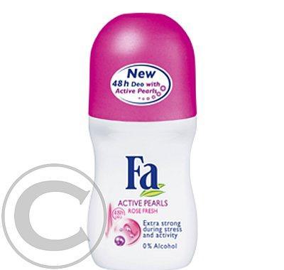 Fa roll on active pearls růže 50ml, Fa, roll, on, active, pearls, růže, 50ml