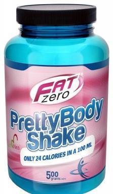 Fat Zero Pretty Body shake, Jahoda, 500 g