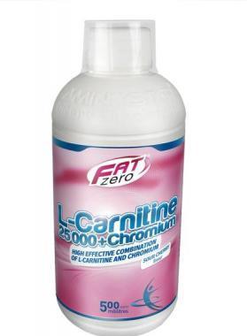 FatZero L-Carnitine 25000   Chromium  Višeň 500 ml, FatZero, L-Carnitine, 25000, , Chromium, Višeň, 500, ml