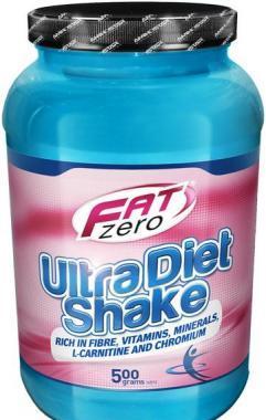 FatZero Ultra Diet Shake, Jahoda, 500 g