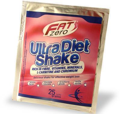 FatZero Ultra Diet Shake (jednorázové balení) Jahoda 25 g