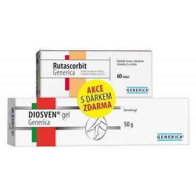 GENERICA Diosven gel 50 g   Rutascorbit 60 tablet ZDARMA, GENERICA, Diosven, gel, 50, g, , Rutascorbit, 60, tablet, ZDARMA