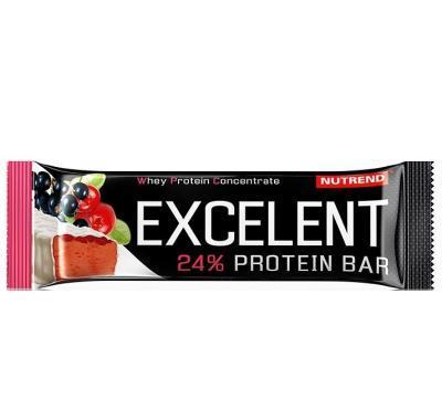 NUTREND Excelent protein bar černý rybíz s brusinkami 40 g, NUTREND, Excelent, protein, bar, černý, rybíz, brusinkami, 40, g