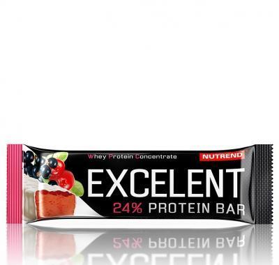 NUTREND Excelent protein bar černý rybíz s brusinkami 85 g, NUTREND, Excelent, protein, bar, černý, rybíz, brusinkami, 85, g