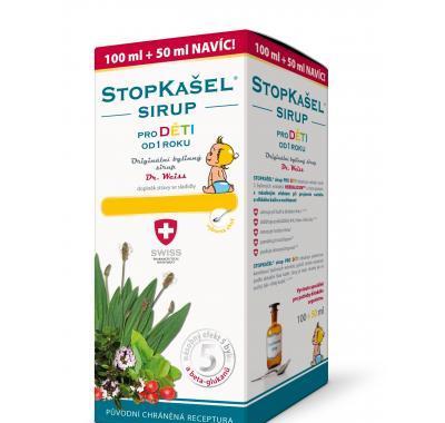 STOPKAŠEL sirup Dr. Weiss pro děti 100   50 ml, STOPKAŠEL, sirup, Dr., Weiss, děti, 100, , 50, ml