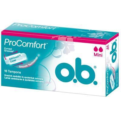 Tampony o.b.® ProComfort™ Mini 16 kusů, Tampony, o.b.®, ProComfort™, Mini, 16, kusů