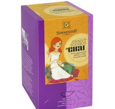 Chai - ohnivý rooibos bio 32 g dvoukomorový, Chai, ohnivý, rooibos, bio, 32, g, dvoukomorový