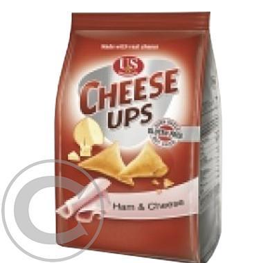Cheese ups - sýrový snack s příchutí šunky bezlepkový 50g