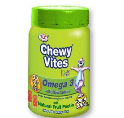 CHEWY VITES Omega 3 želatinoví medvídci 30 kusů