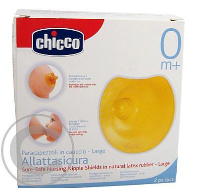 Chicco chránič prsních bradavek 2 ks velikost L kaučuk, Chicco, chránič, prsních, bradavek, 2, ks, velikost, L, kaučuk