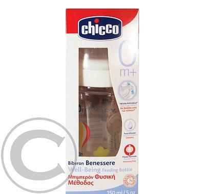 Chicco F Láhev 150ml silikonový dudlík 0, Chicco, F, Láhev, 150ml, silikonový, dudlík, 0