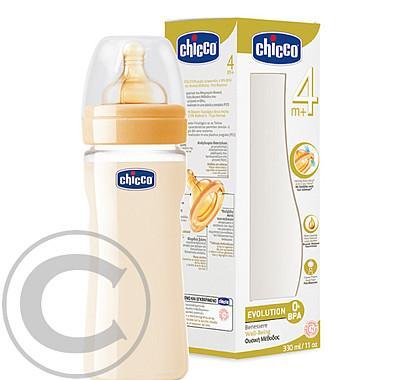 Chicco Lahev PES 330ml silikonový dudlík 60038.01, Chicco, Lahev, PES, 330ml, silikonový, dudlík, 60038.01