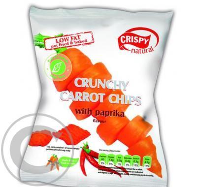 Chipsy zeleninové - mrkvové s příchutí papriky 20 g, Chipsy, zeleninové, mrkvové, příchutí, papriky, 20, g