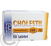 CHOLESTIL  50X200MG(PE) Tablety, CHOLESTIL, 50X200MG, PE, Tablety