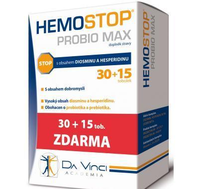 Da Vinci Academia Hemostop Probio Max 30   15 tobolek zdarma, Da, Vinci, Academia, Hemostop, Probio, Max, 30, , 15, tobolek, zdarma