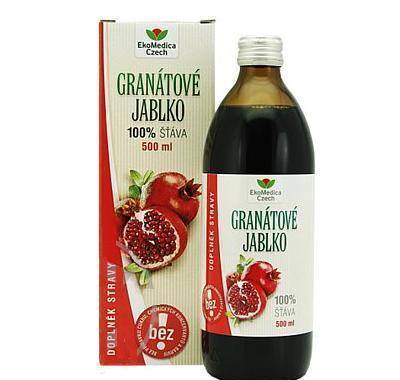 EkoMedica Granátové jablko 100% šťáva 500 ml, EkoMedica, Granátové, jablko, 100%, šťáva, 500, ml