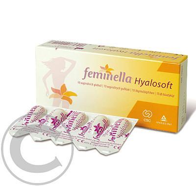 FEMINELLA Hyalosoft 10 vaginálních globulí, FEMINELLA, Hyalosoft, 10, vaginálních, globulí
