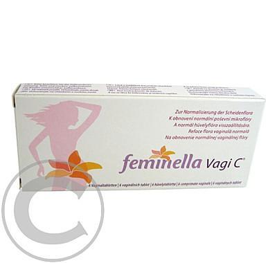 Feminella Vagi C 6 vaginálních tablet, Feminella, Vagi, C, 6, vaginálních, tablet