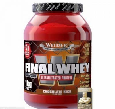 Final Whey, 1000 g, Weider Just Fight - Čokoláda