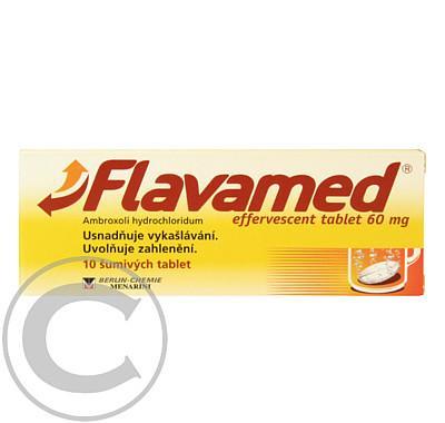 FLAVAMED EFFERVESCENT TABLET 60 MG  10X60MG Šumivé tablety, FLAVAMED, EFFERVESCENT, TABLET, 60, MG, 10X60MG, Šumivé, tablety