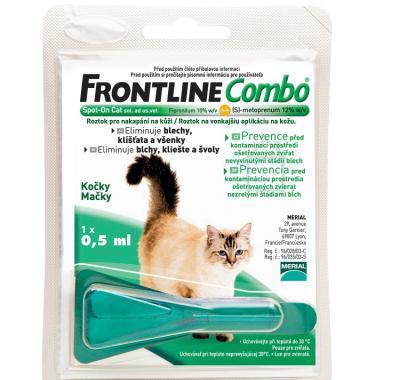 FRONTLINE COMBO SPOT-ON CATS A.U.V. SOL 1X0,5ML, FRONTLINE, COMBO, SPOT-ON, CATS, A.U.V., SOL, 1X0,5ML
