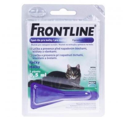 FRONTLINE SPOT-ON CAT A.U.V. SOL 1X0,5ML, FRONTLINE, SPOT-ON, CAT, A.U.V., SOL, 1X0,5ML