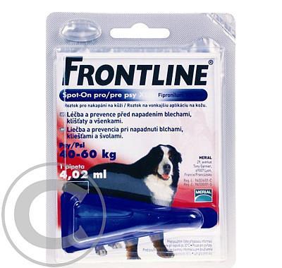 FRONTLINE SPOT-ON DOG XL A.U.V. SOL 1X4.02ML, FRONTLINE, SPOT-ON, DOG, XL, A.U.V., SOL, 1X4.02ML