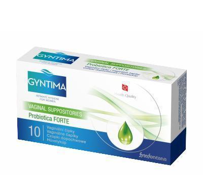 Fytofontana Gyntima Probiotica vaginální čípky FORTE 10 ks, Fytofontana, Gyntima, Probiotica, vaginální, čípky, FORTE, 10, ks