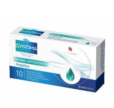 Fytofontana Gyntima Vaginální čípky Probiotica 10 kusů, Fytofontana, Gyntima, Vaginální, čípky, Probiotica, 10, kusů