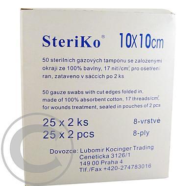 Gáza kompr.ster.Steriko 10x10/25x2 8 vrstev, Gáza, kompr.ster.Steriko, 10x10/25x2, 8, vrstev