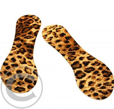 Gelové vložky dámské s mikrovláknem - leopard
