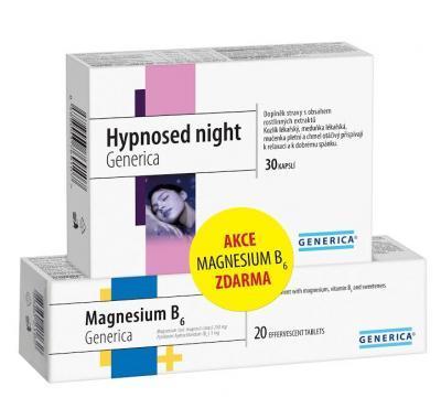 GENERICA Hypnosed night 30 kapslí   Magnesium B6 20 tablet, GENERICA, Hypnosed, night, 30, kapslí, , Magnesium, B6, 20, tablet