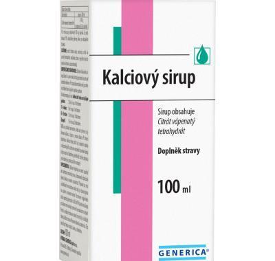 GENERICA Kalciový sirup 100 ml, GENERICA, Kalciový, sirup, 100, ml