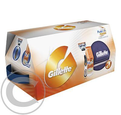 Gillette Fusion Gel 75ml   Fusion Power strojek 1 hlavice   taštička