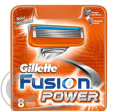 Gillette FUSION POWER náhradní hlavice 8ks, Gillette, FUSION, POWER, náhradní, hlavice, 8ks