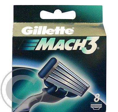 Gillette Mach 3 náhradní břity k holicímu strojku 8 ks