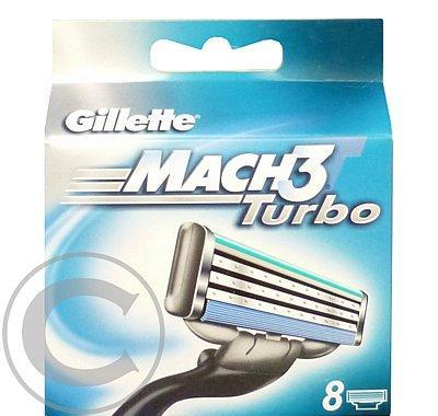 Gillette Mach 3 Turbo hlavice 8ks, Gillette, Mach, 3, Turbo, hlavice, 8ks