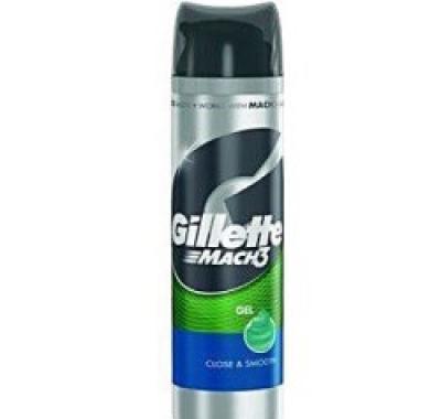 Gillette Mach3 gel na holení Close Smooth 200 ml