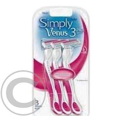 GILLETTE Simply Venus 3 pohotová holítka pink 3 ks, GILLETTE, Simply, Venus, 3, pohotová, holítka, pink, 3, ks