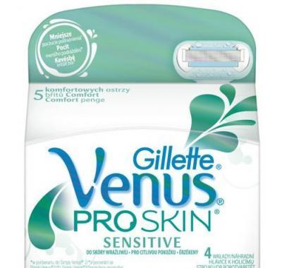Gillette Venus ProSkin sensitive náhradní hlavice 4 ks, Gillette, Venus, ProSkin, sensitive, náhradní, hlavice, 4, ks