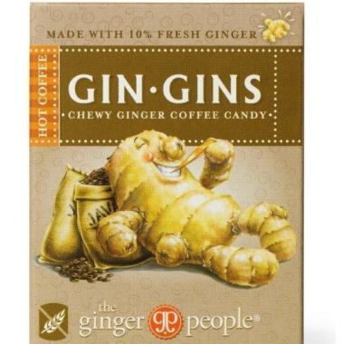 Gin Gins Hot Coffee Zázvorovo-kávové žvýkací bonbony 42 g