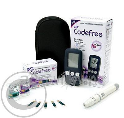 Glukometr SD Codefree set (př. 10pr pero 10jehel)